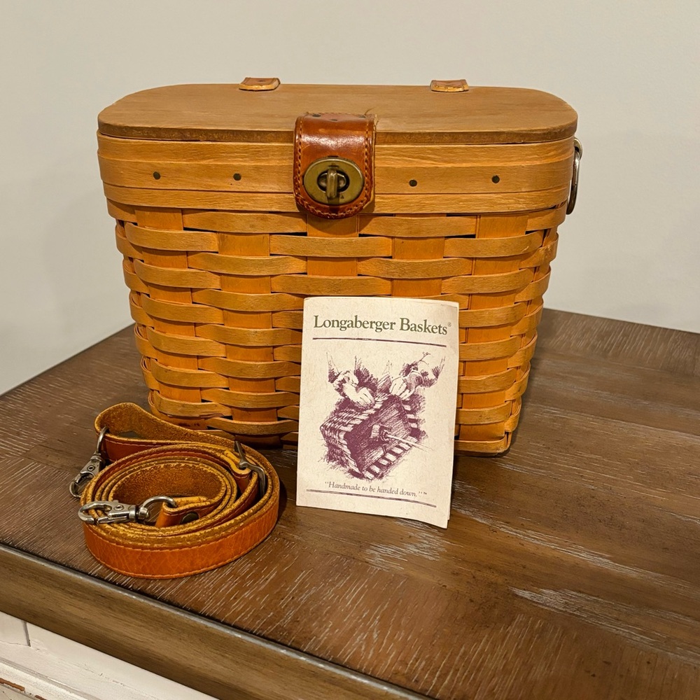 Longaberger Basket Purse|Shoulder Purse Basket 18210|Vintage Longaberger Basket